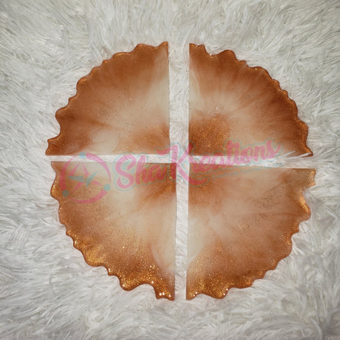 4 Piece Geode Coaster Set